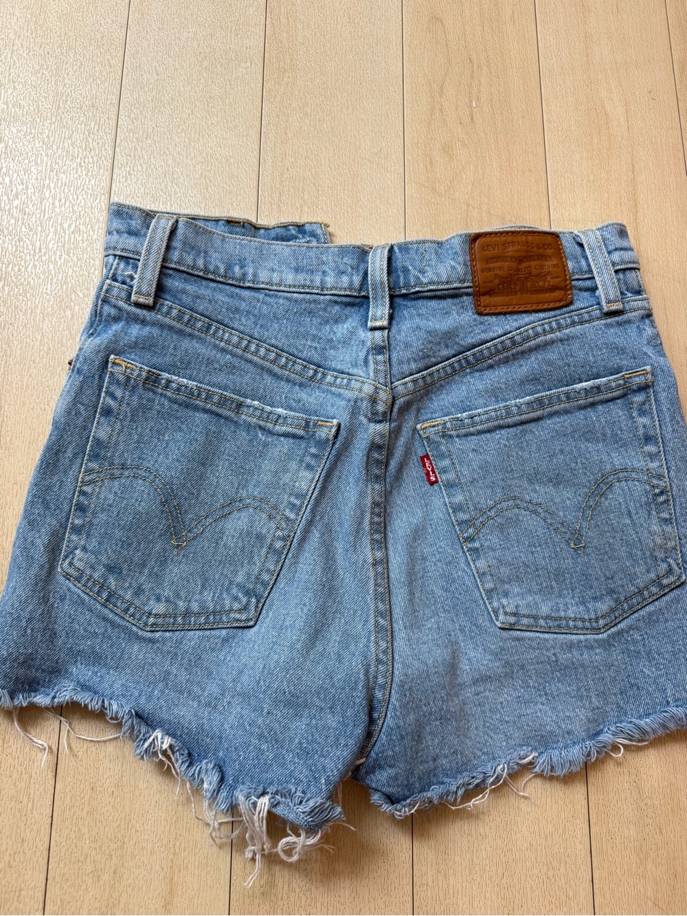 Levi's Women's Light Blue Denim Cutoff Shorts
